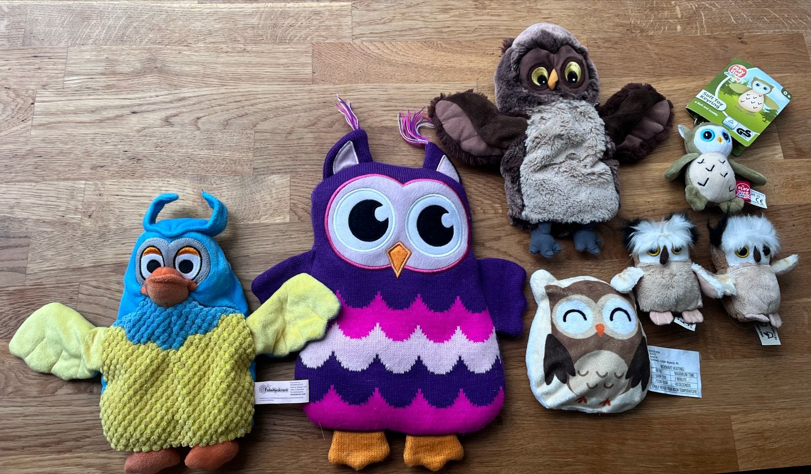 Leuke Uilen Knuffels - Diverse Maten en Kleuren, Ophalen, Gebruikt, Overige typen, Middelgroot (20 tot 80 cm)