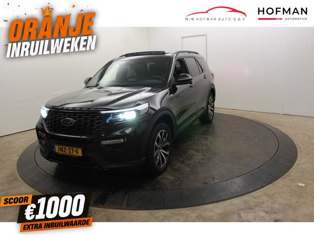 Ford Explorer 3.0 V6 PHEV ST-Line 7 Per. Pano 360 Cam Trek, Auto's, Ford, Bedrijf, Te koop, Explorer, 360° camera, 4x4, ABS, Adaptive Cruise Control