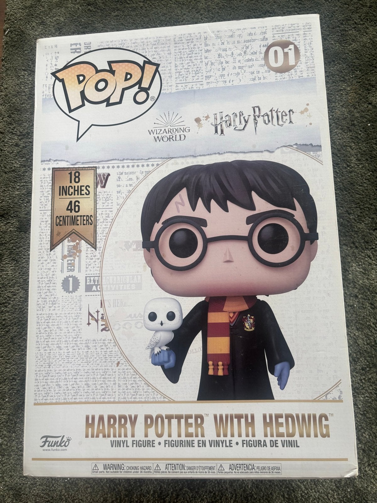 Funko Pop! Harry Potter met Hedwig - 46 cm, Ophalen of Verzenden, Nieuw, Actiefiguurtje