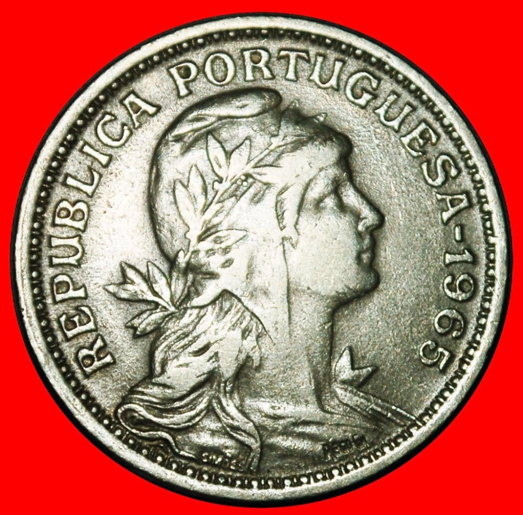 Ⰺ LIBERTY (1927-1968): PORTUGAL  50 CENTAVOS 1965!, Ophalen of Verzenden, Overige landen, Losse munt