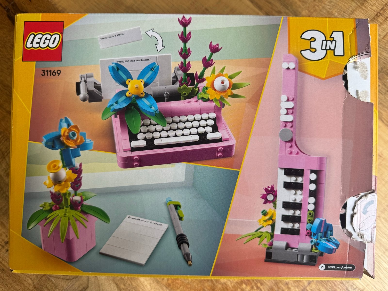 Lego Creator 3-in-1 Typemachine (31169) - 363 stukjes, Ophalen of Verzenden, Zo goed als nieuw