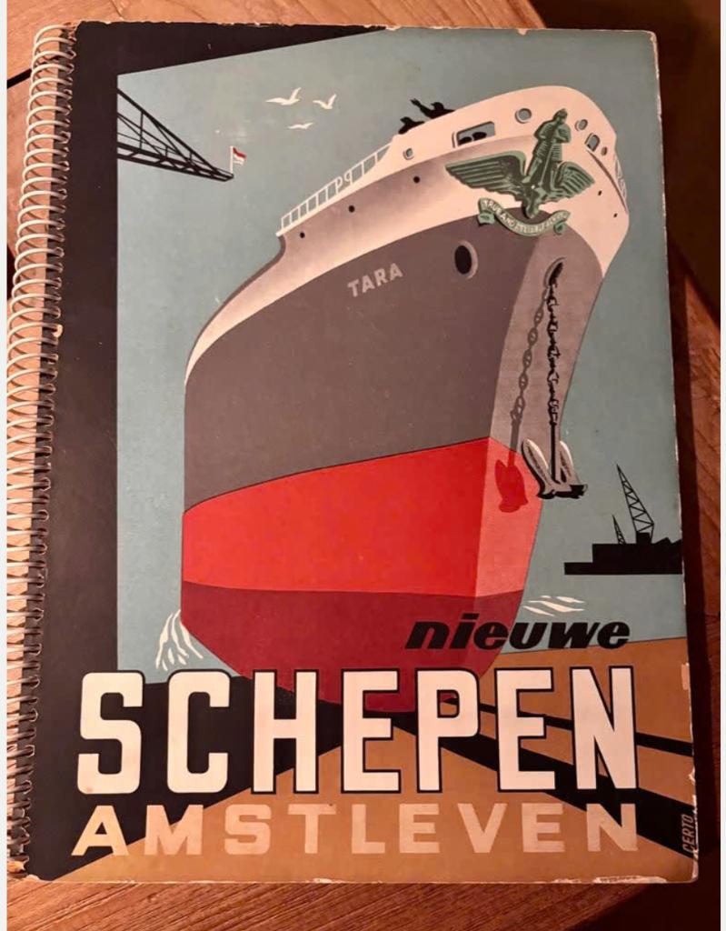 Nieuwe Schepen Amstleven izgs 1954, Ophalen of Verzenden, Zo goed als nieuw, Kaart, Foto of Prent