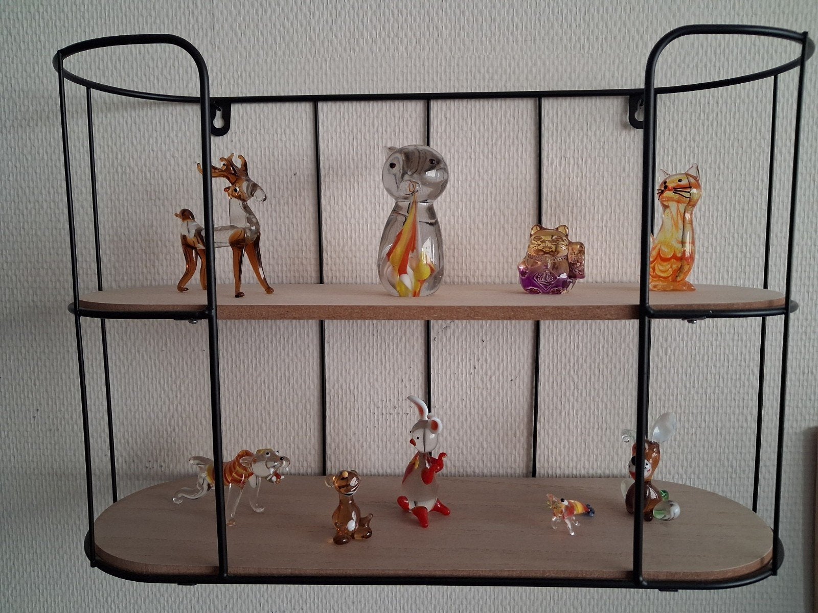 compleet met glazen figuuren, Ophalen