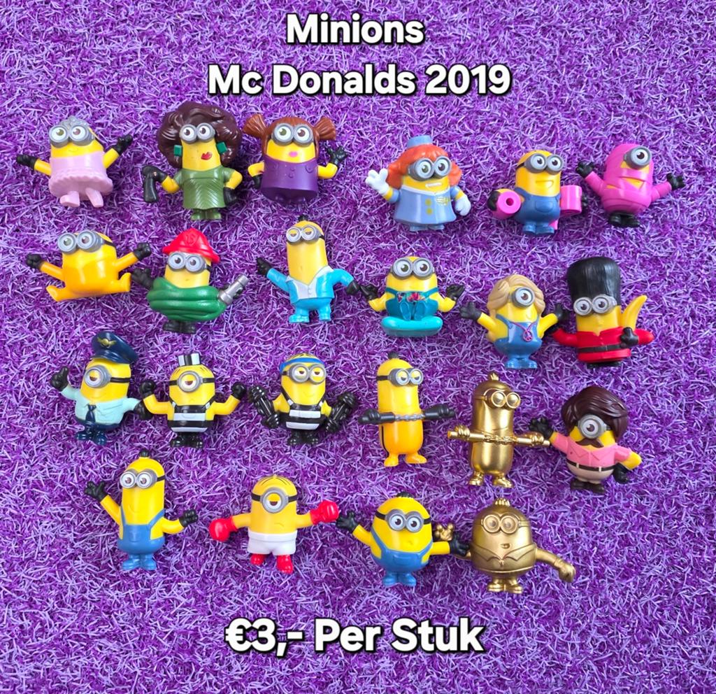 Minions McDonald's 2019 Figuren - Per Stuk, Kinderen en Baby's, Speelgoed | Overig, Ophalen of Verzenden, Nieuw, Jongen of Meisje