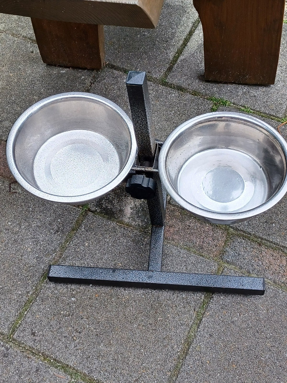 verstelbare voerbak, Ophalen