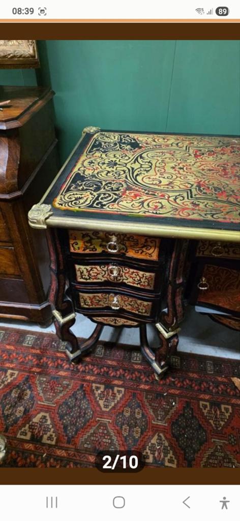Groot boulle tafel/bureau/dressoir € 500, Ophalen