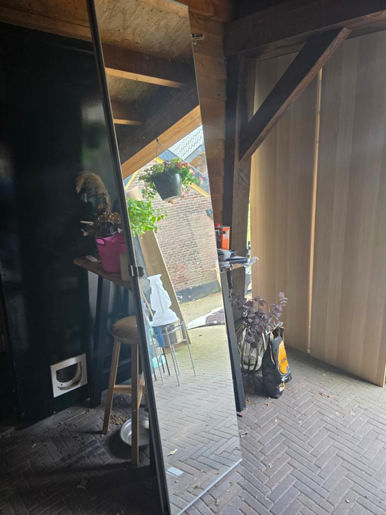 Ikea pax kast met spiegeldeuren, 4 lades, hang en 3 planken, Gebruikt, 200 cm of meer, Glas, 50 tot 100 cm