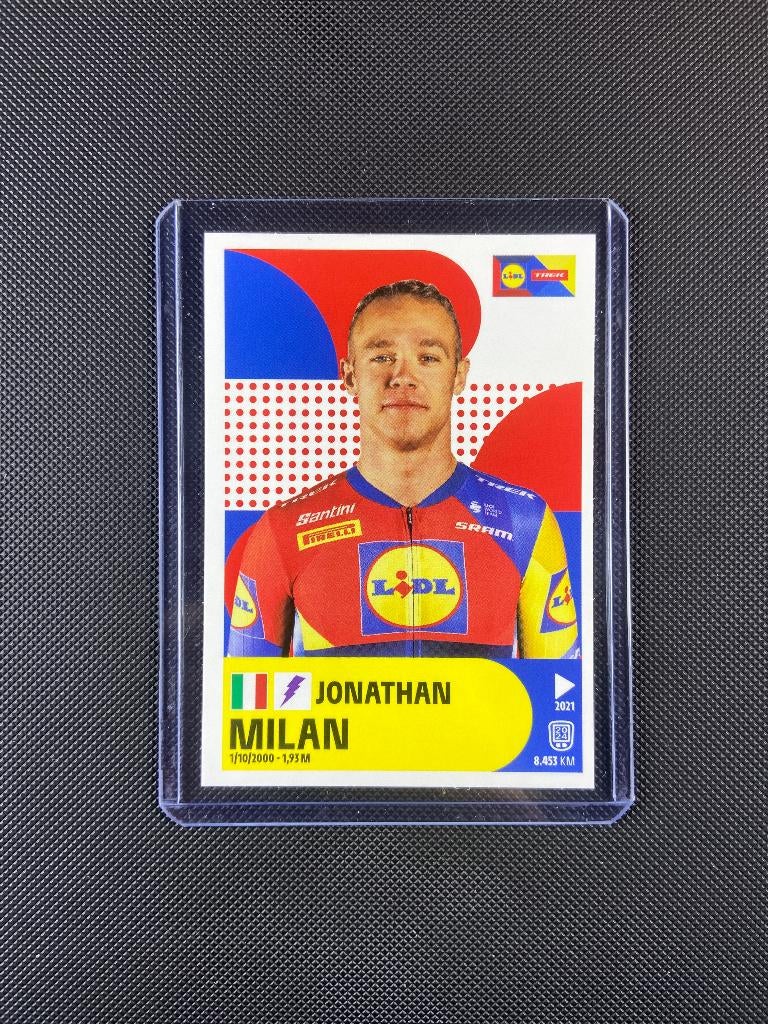 Jonathan Milan Panini Sticker Tour de France 2025 Lidl Trek, Verzenden, Zo goed als nieuw, Overige sporten, Poster, Plaatje of Sticker
