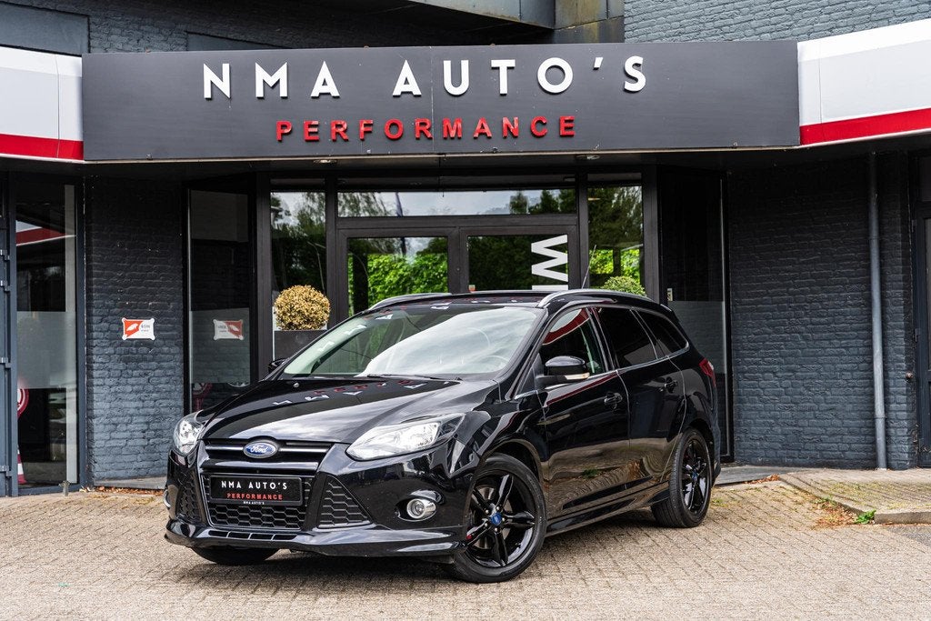 Ford Focus Wagon 1.6 EcoBoost S 150PK / BLUETOOTH / S UITVOE, Euro 6, 4 cilinders, 150 pk, Zwart