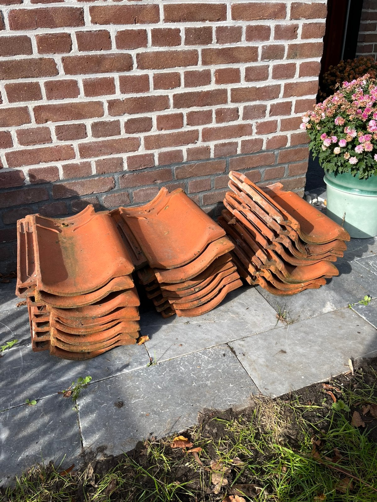 Dakpannen, Ophalen, Steen of Klei, Zo goed als nieuw, Minder dan 5 m²