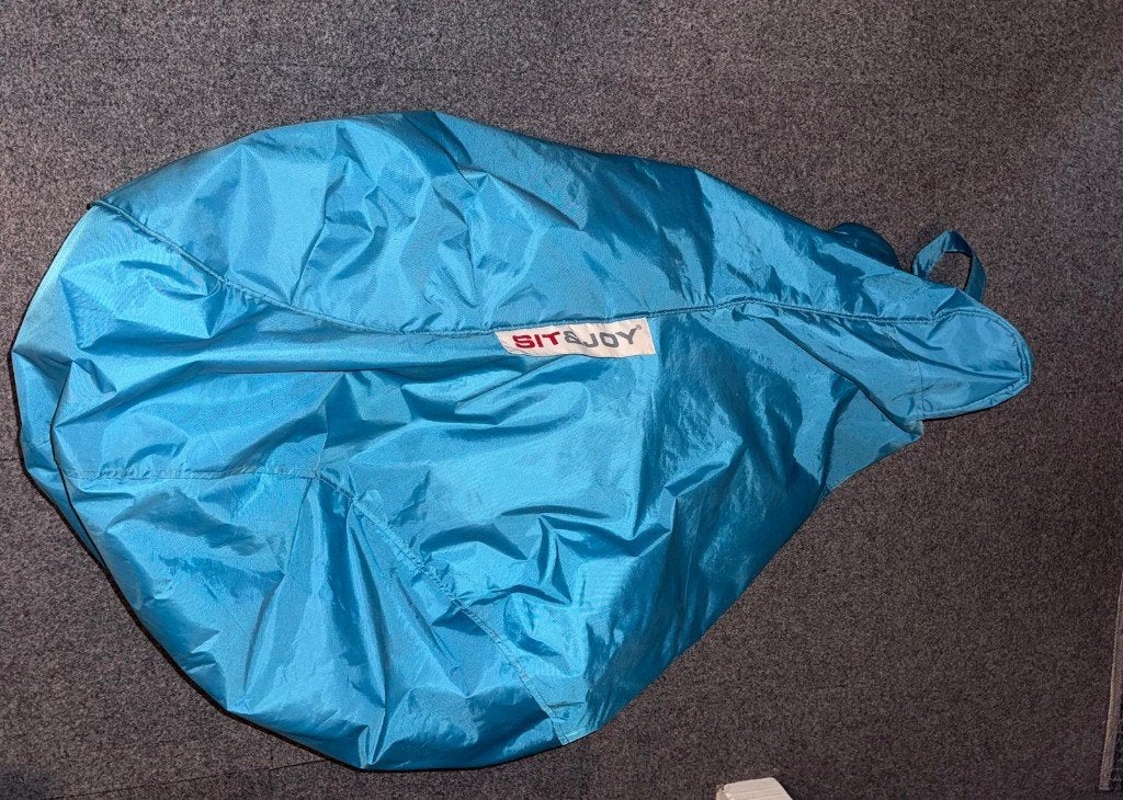 Tiener item, grote zitzak, Ophalen, Zo goed als nieuw, Blauw, Textiel