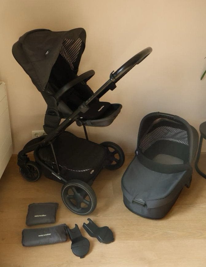 Easywalker Harvey 2 Premium Onyx Black / met reiswieg, Gebruikt, Combiwagen, Met reiswieg, Ophalen