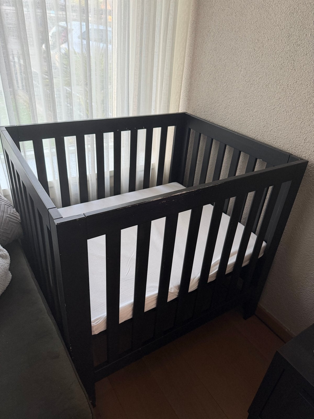 Zwart box met matras, Ophalen, Gebruikt