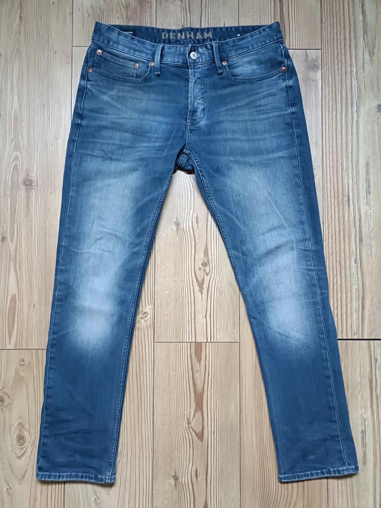 Denham Razor maat 32-32, Kleding | Heren, Ophalen of Verzenden, Zo goed als nieuw, Blauw, W32 (confectie 46) of kleiner