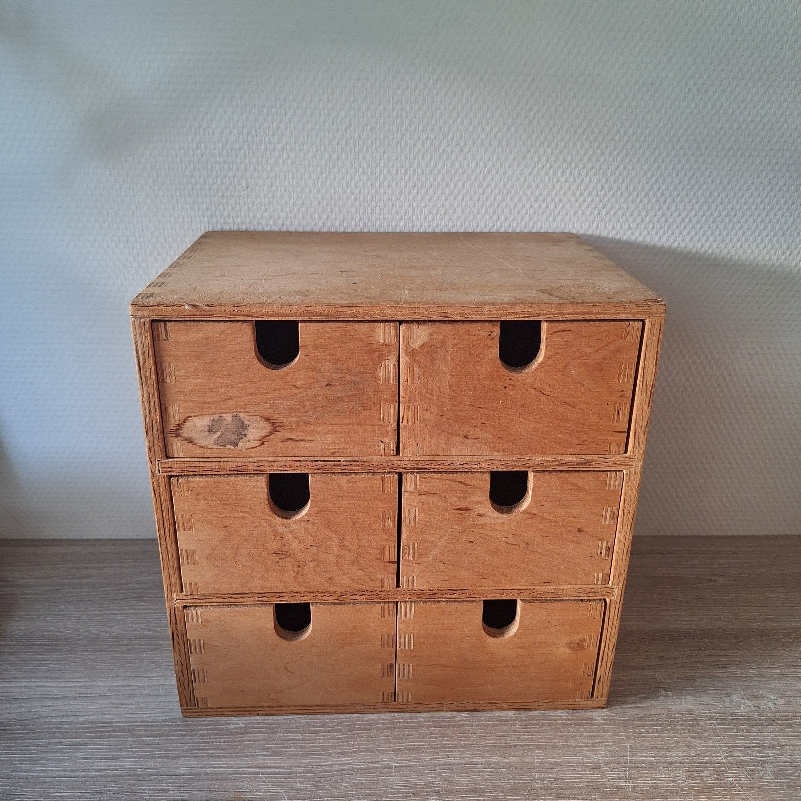 Ikea Moppe houten mini ladekast 28,5x20,5x28,5 cm., Ophalen of Verzenden, Gebruikt