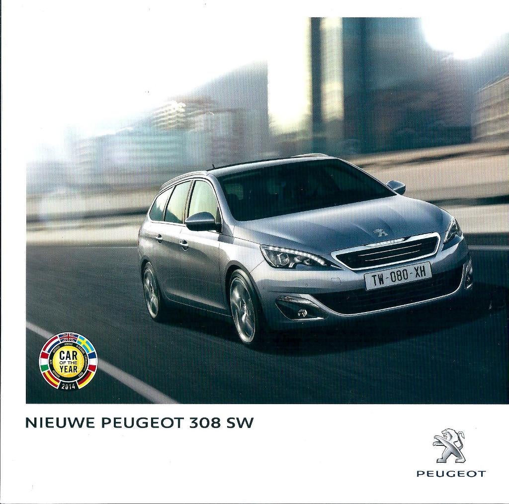 Brochure Peugeot 308 SW 2014, Ophalen of Verzenden, Gelezen, Peugeot