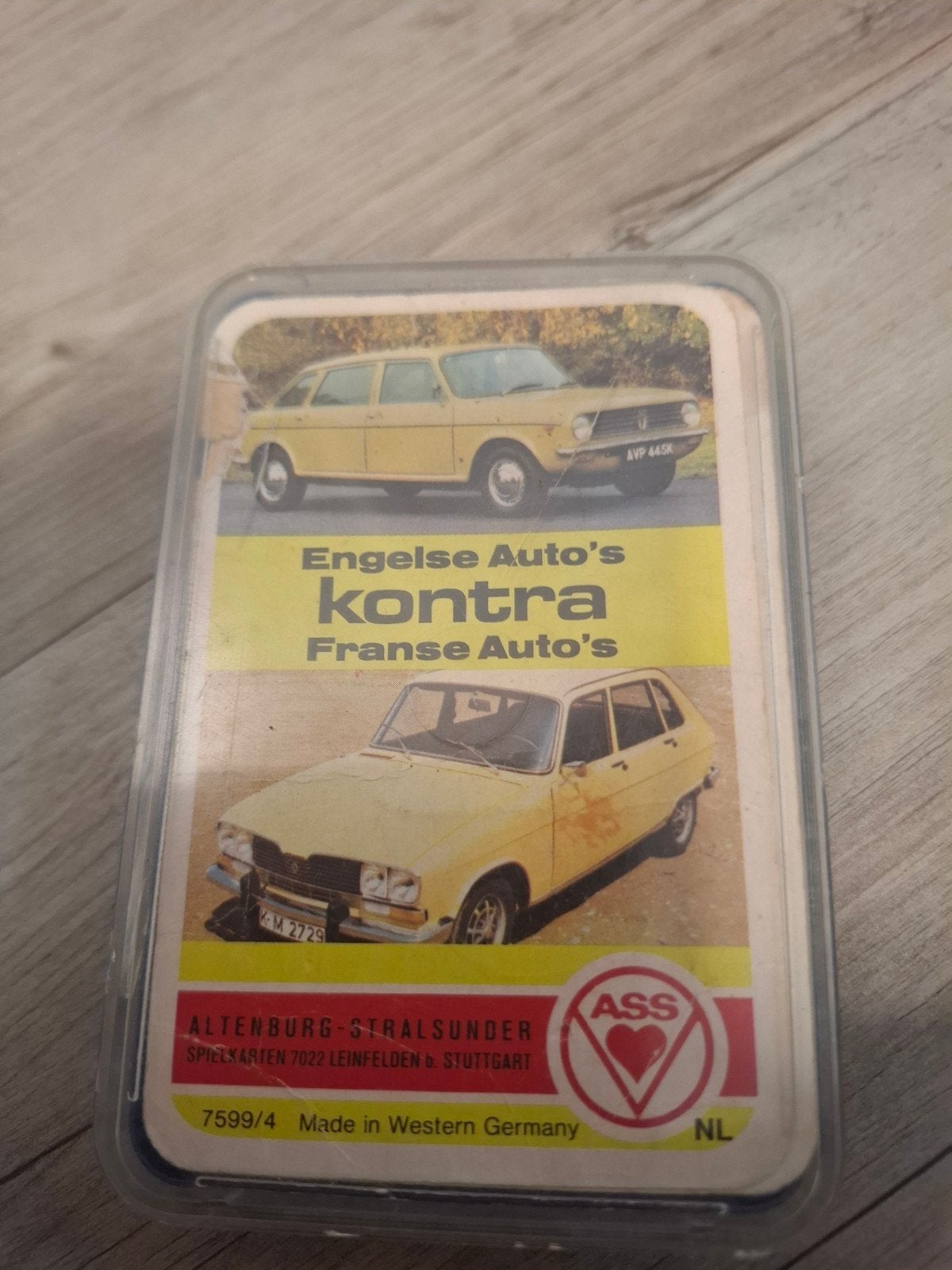 Kwartet - Engelse Auto's kontra Franse Auto's kaartspel, Ophalen of Verzenden, Gebruikt, Auto's