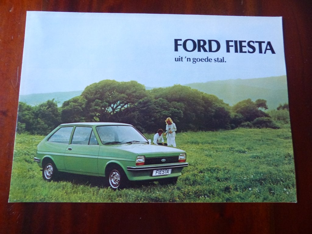 Ford Fiesta 1977 introductiebrochure en prijslijst, Verzenden, Zo goed als nieuw, Ford