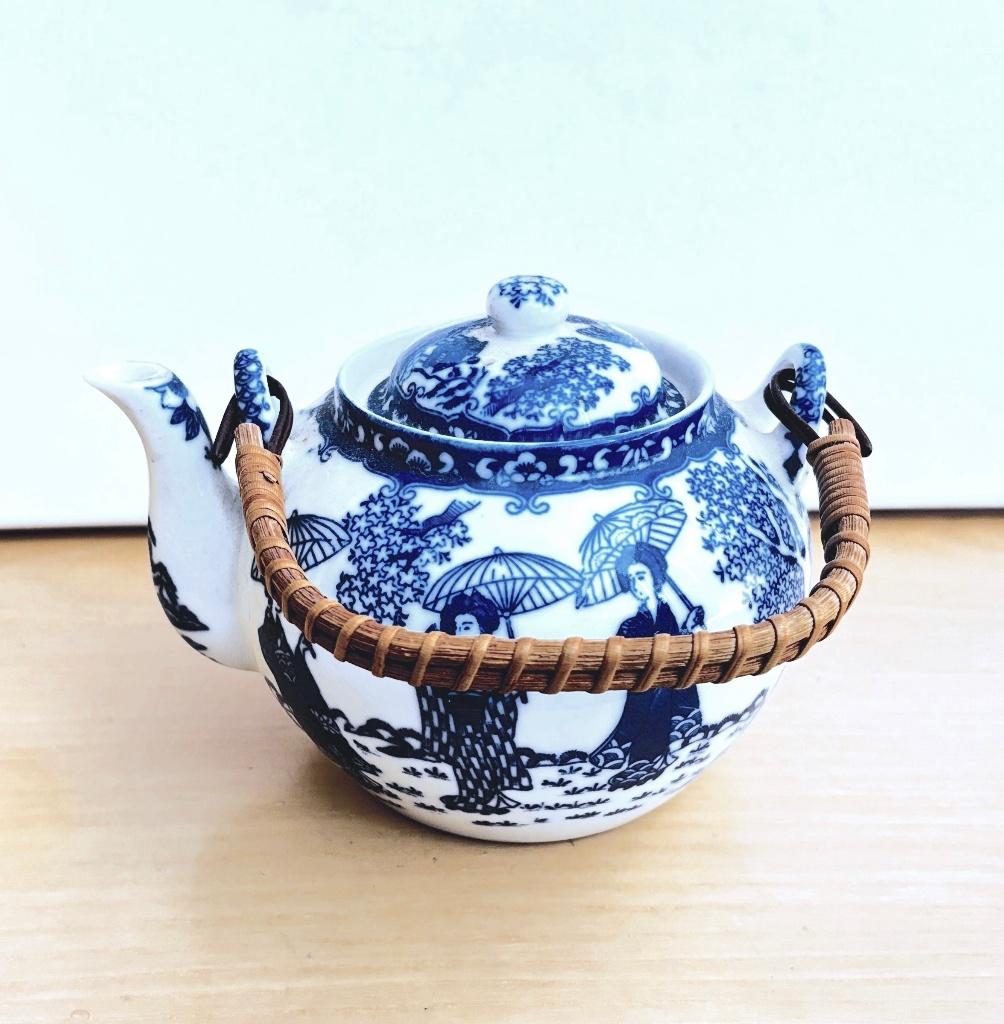 Japanse theepot Geisha's parasol 14h 0,75 l vintage, Ophalen