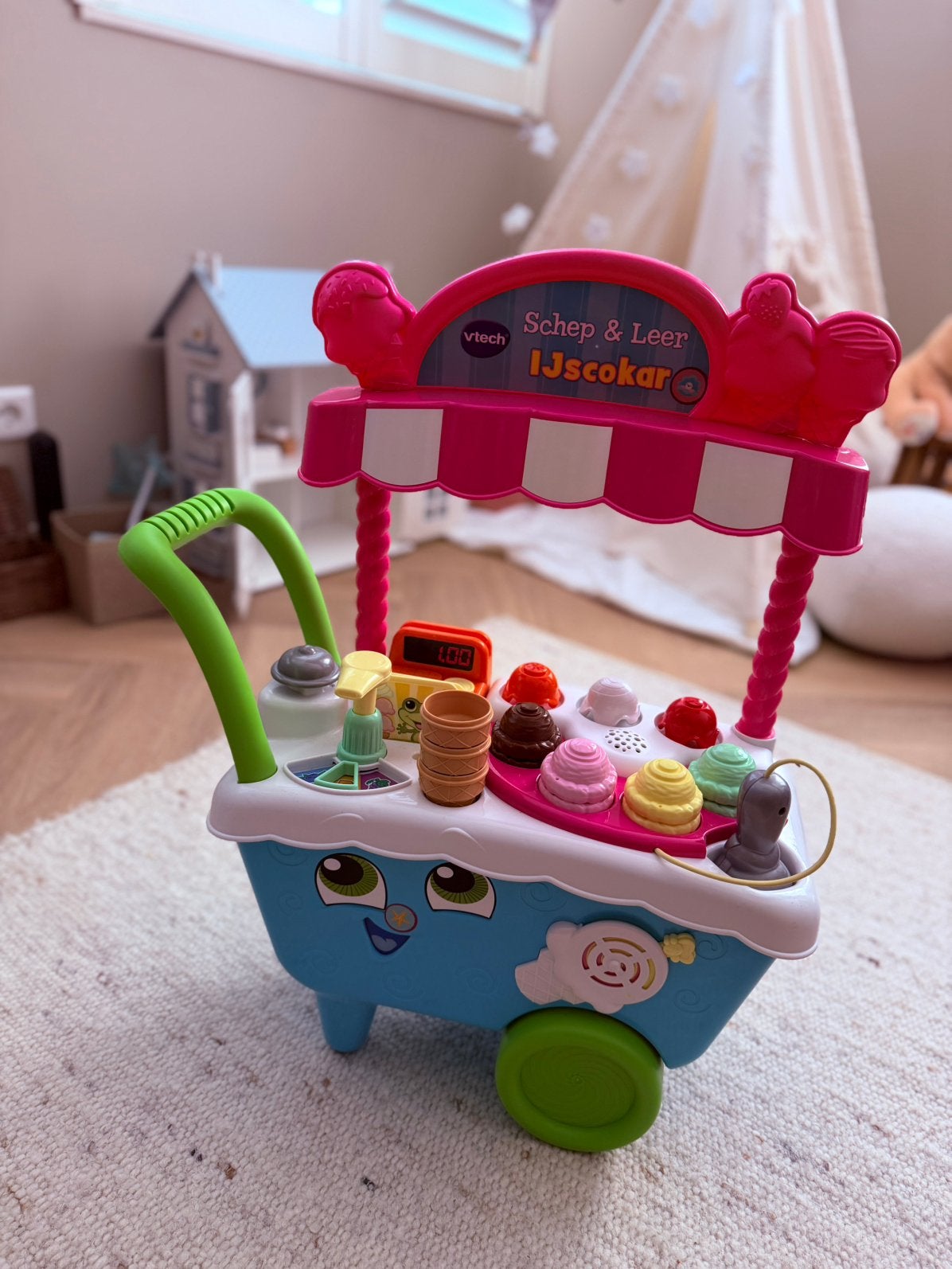 Vtech Schep & Leer Ijscokar, Ophalen, Zo goed als nieuw, Kunststof
