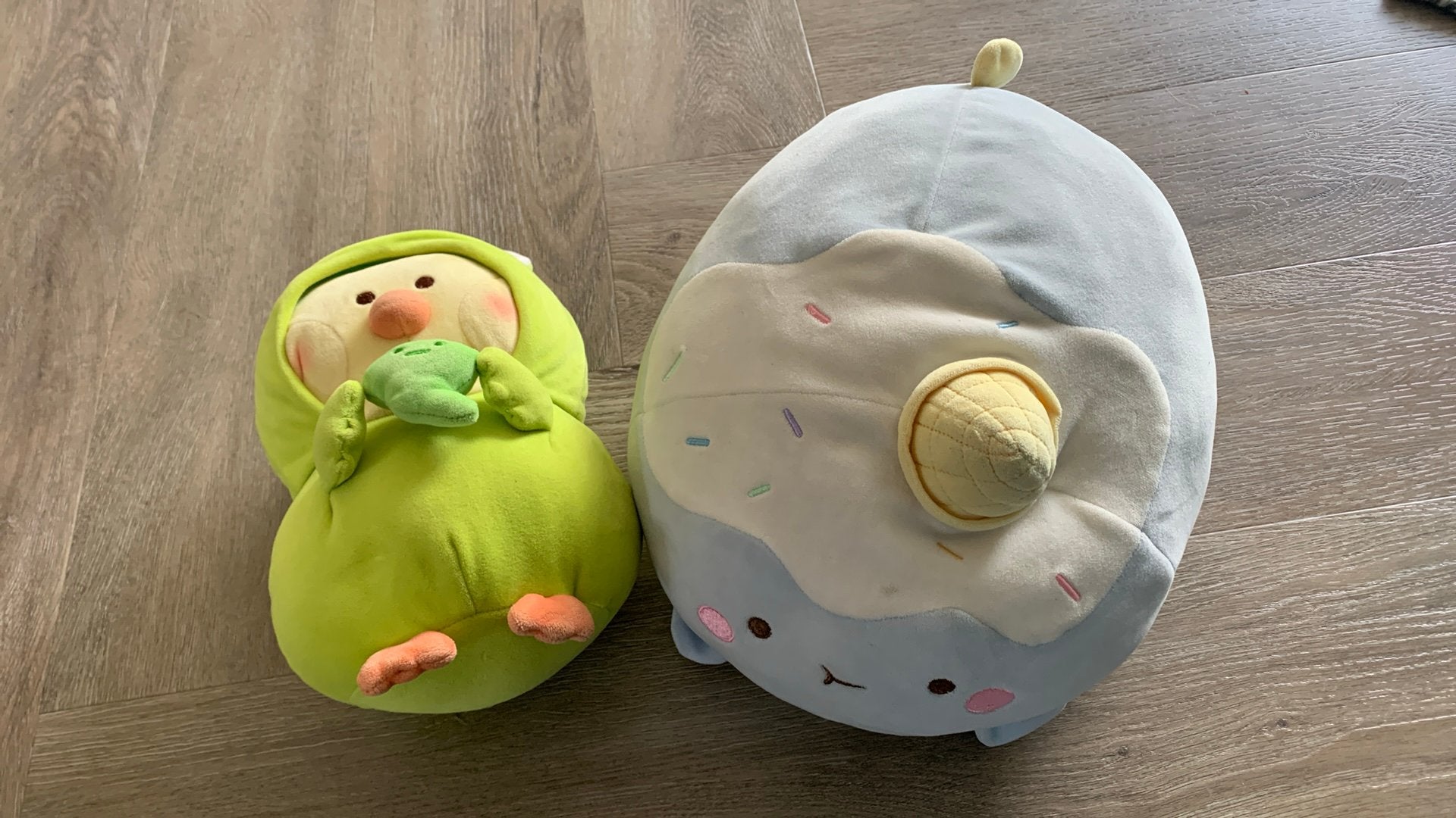 Squishmallows: Klein en Groot Knuffels, Groen, Overige typen, Ophalen of Verzenden, Zo goed als nieuw