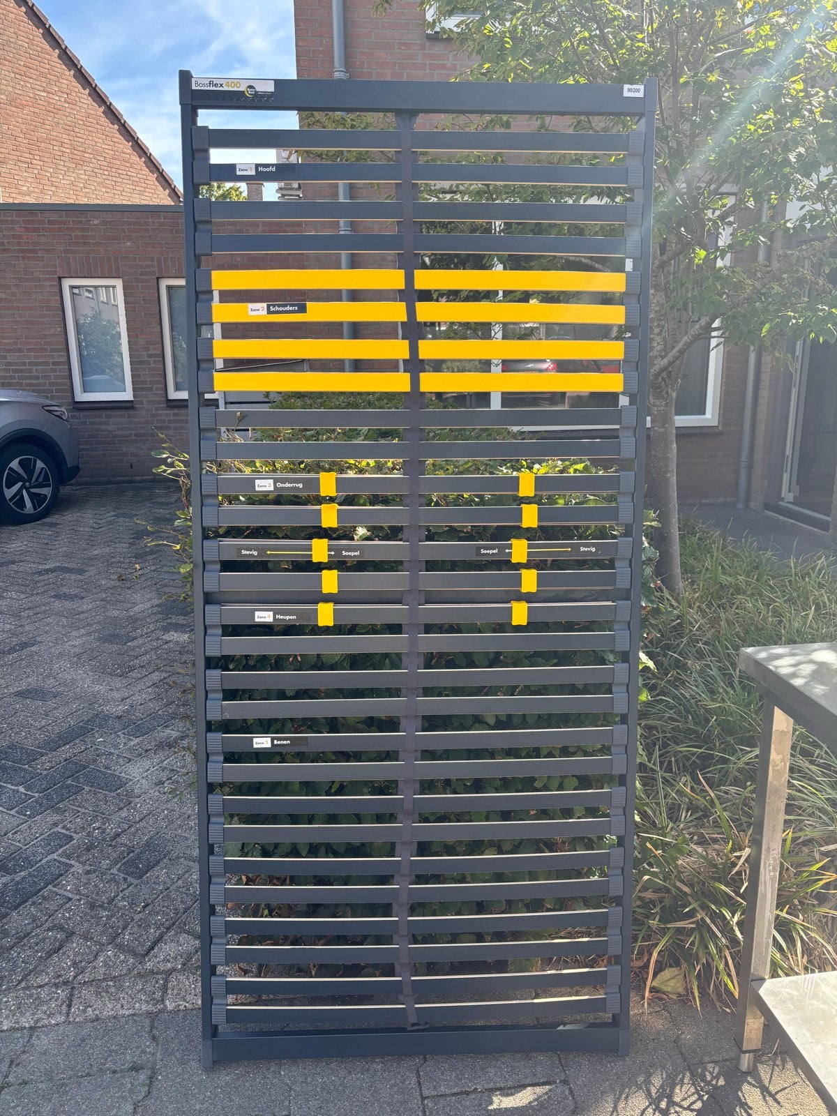 Bossflex 400 Lattenbodem 90x200 cm - verstelbare hardheid, Huis en Inrichting, Ophalen, 90 cm, Eenpersoons, Nieuw