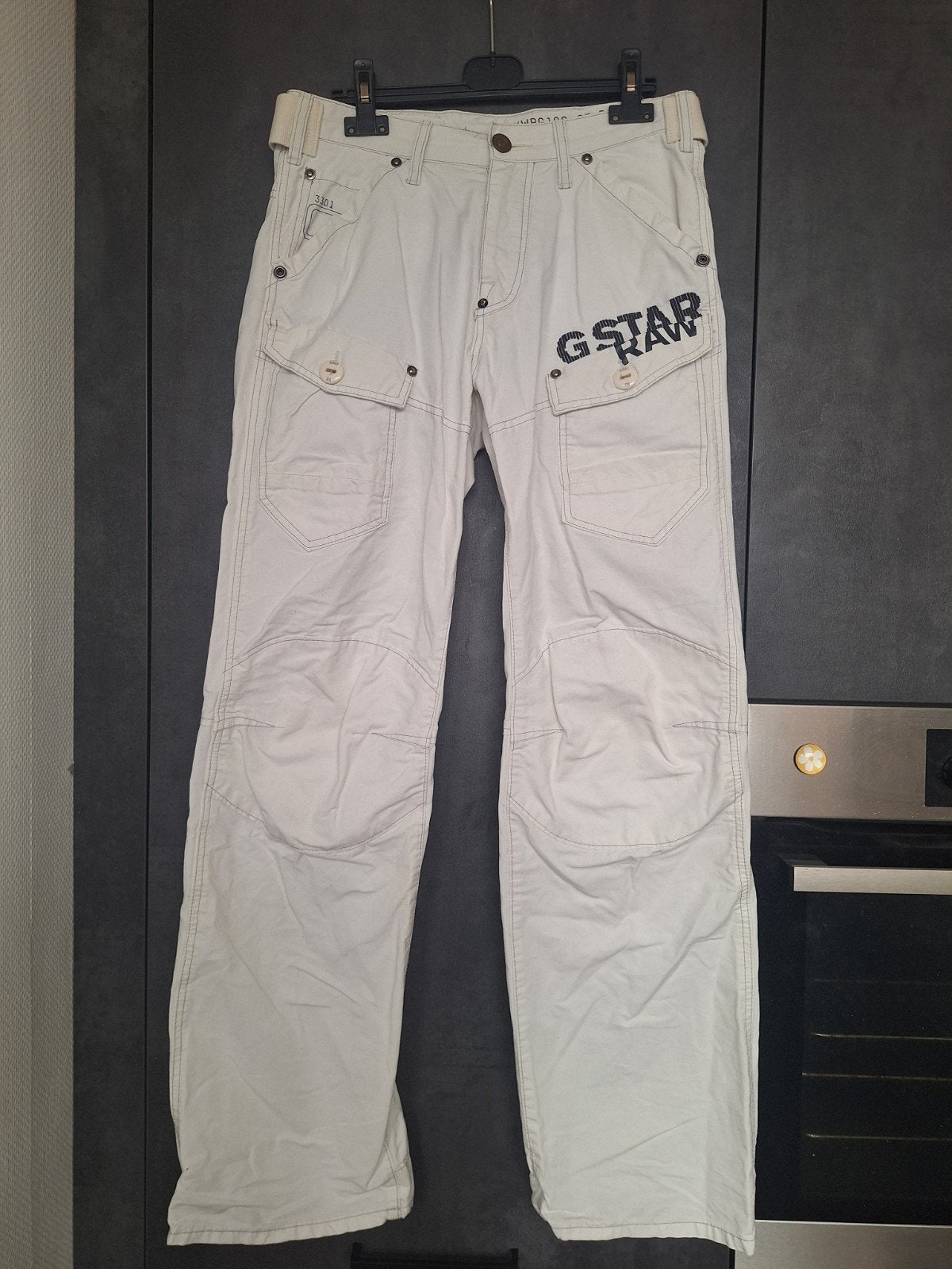 Gstar spijkerbroek maat 31/34, Kleding | Heren, Ophalen of Verzenden, Gedragen, Wit, W32 (confectie 46) of kleiner