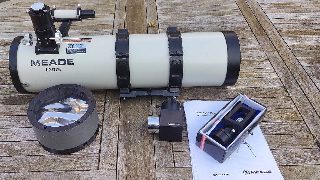 Meade LXD75 OTA, geen montering., Ophalen, Gebruikt, Minder dan 80 mm, Lenzentelescoop (refractor)