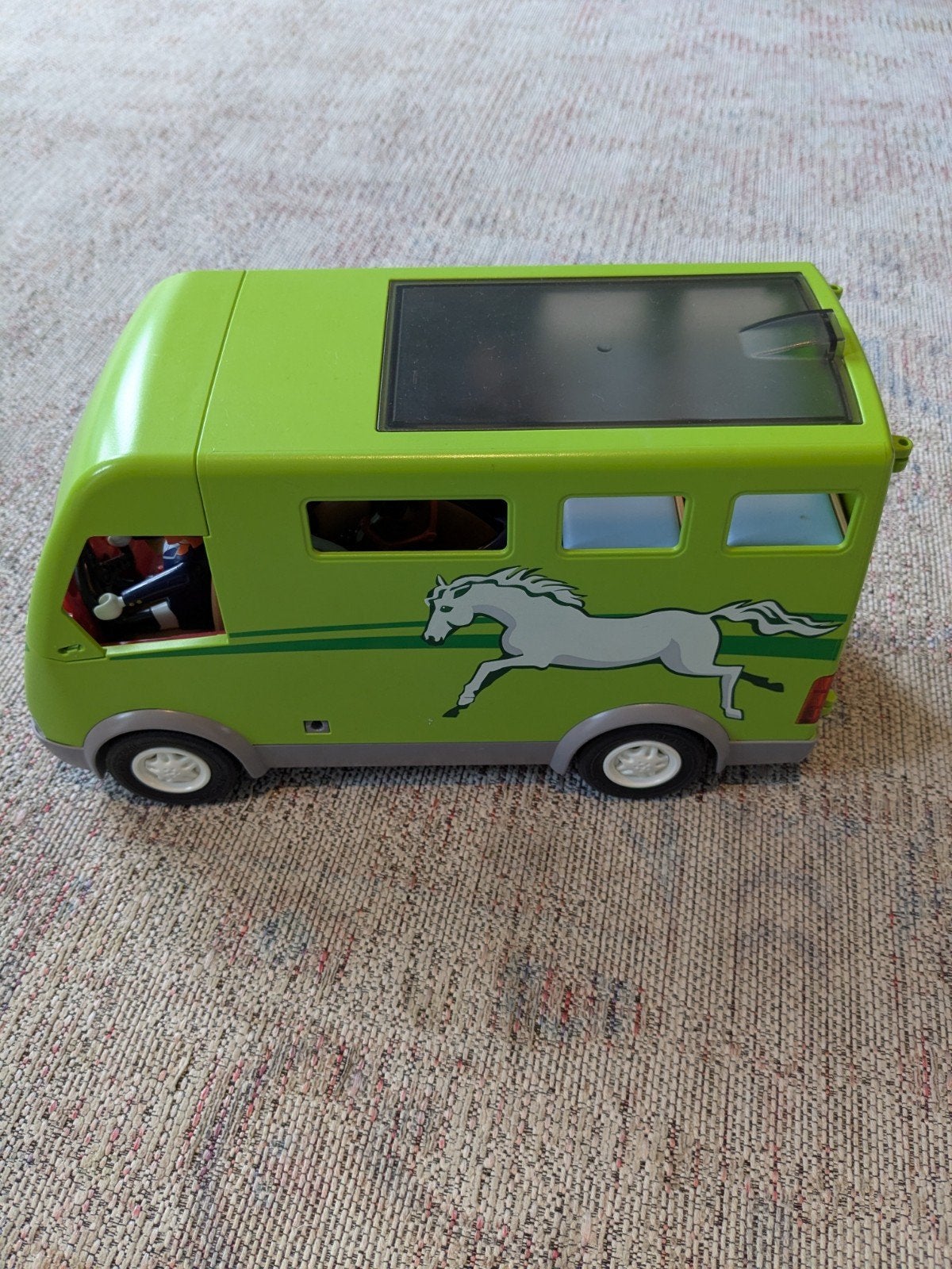 Playmobil Paardentrailer met accessoires, Ophalen of Verzenden, Gebruikt
