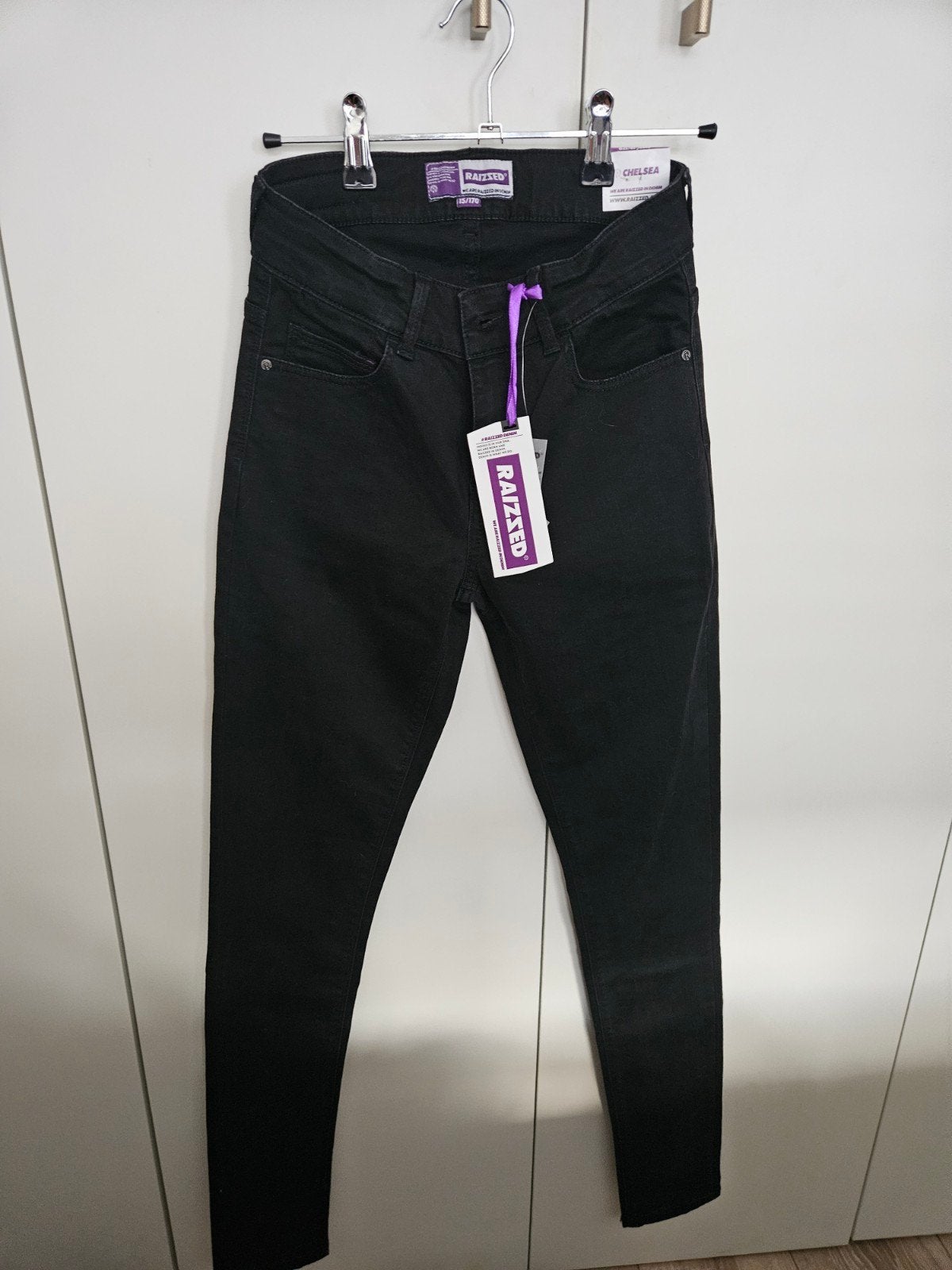 RAIZZED Chelsea Jeans Zwart - Nieuw- 170, Broek, Meisje, Nieuw, Ophalen of Verzenden