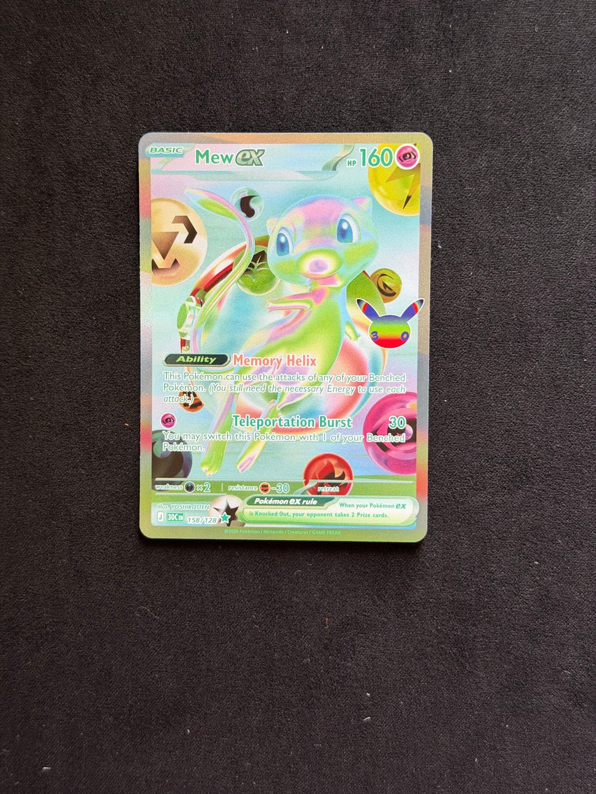 Mew ex 30th anniversary, Ophalen, Nieuw, Losse kaart, Foil