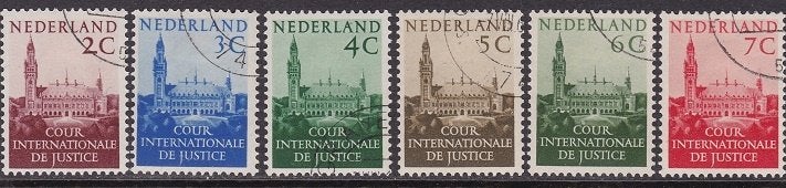 4168 - Nederland dienstzegels nvph D27/D32 gestempeld, Postzegels en Munten, Verzenden, Na 1940, Gestempeld