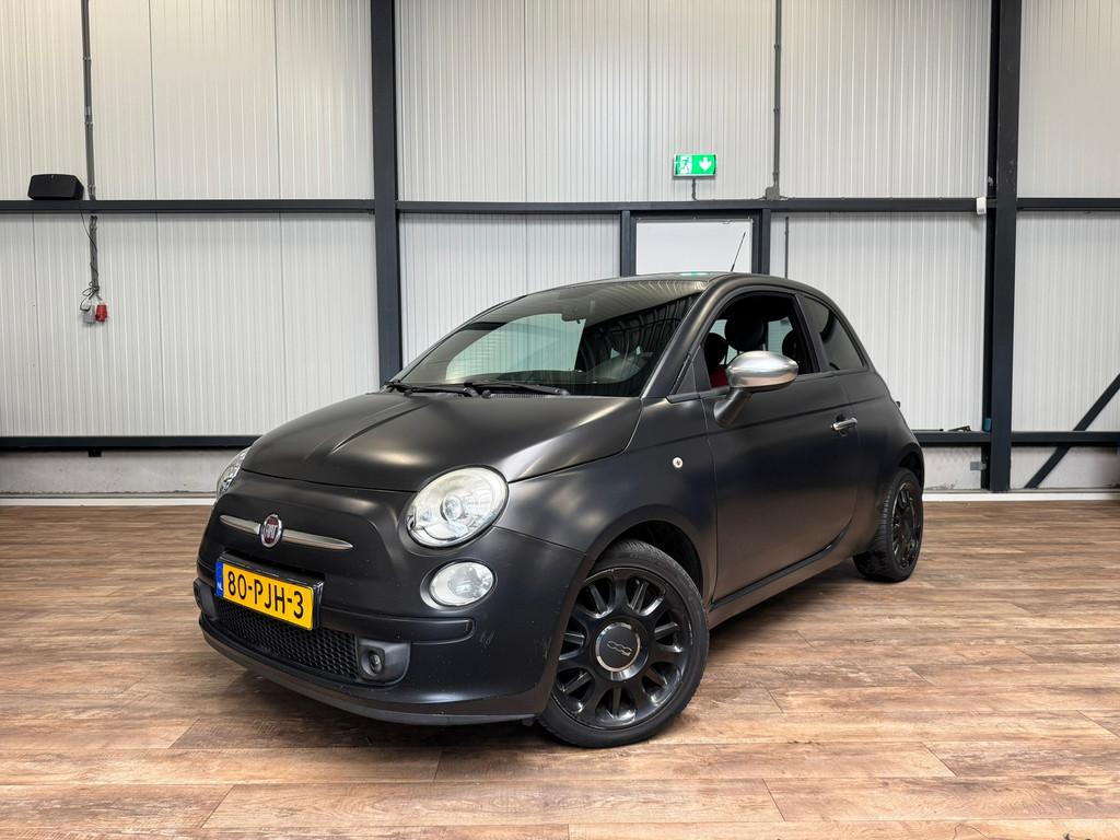 Fiat 500 0.9 TwinAir Blackjack / inruilkoopje!, Auto's, Fiat, Voorwielaandrijving, Euro 5, 86 pk, Gebruikt