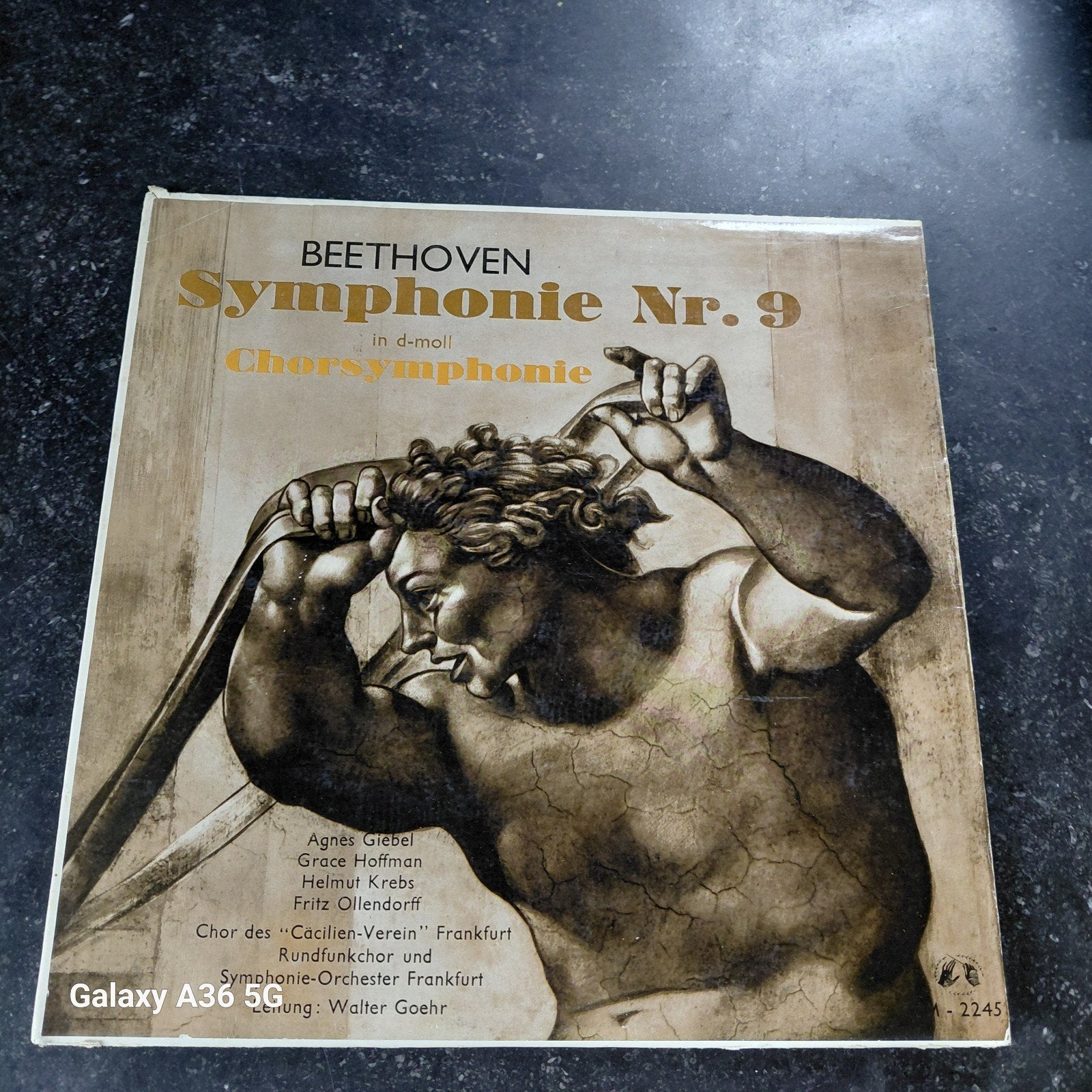 Beethoven: Symfonie Nr 9 in d-moll, op. 125 "Chorsymphonie", LP, Gebruikt, Symfonie, Ophalen of Verzenden