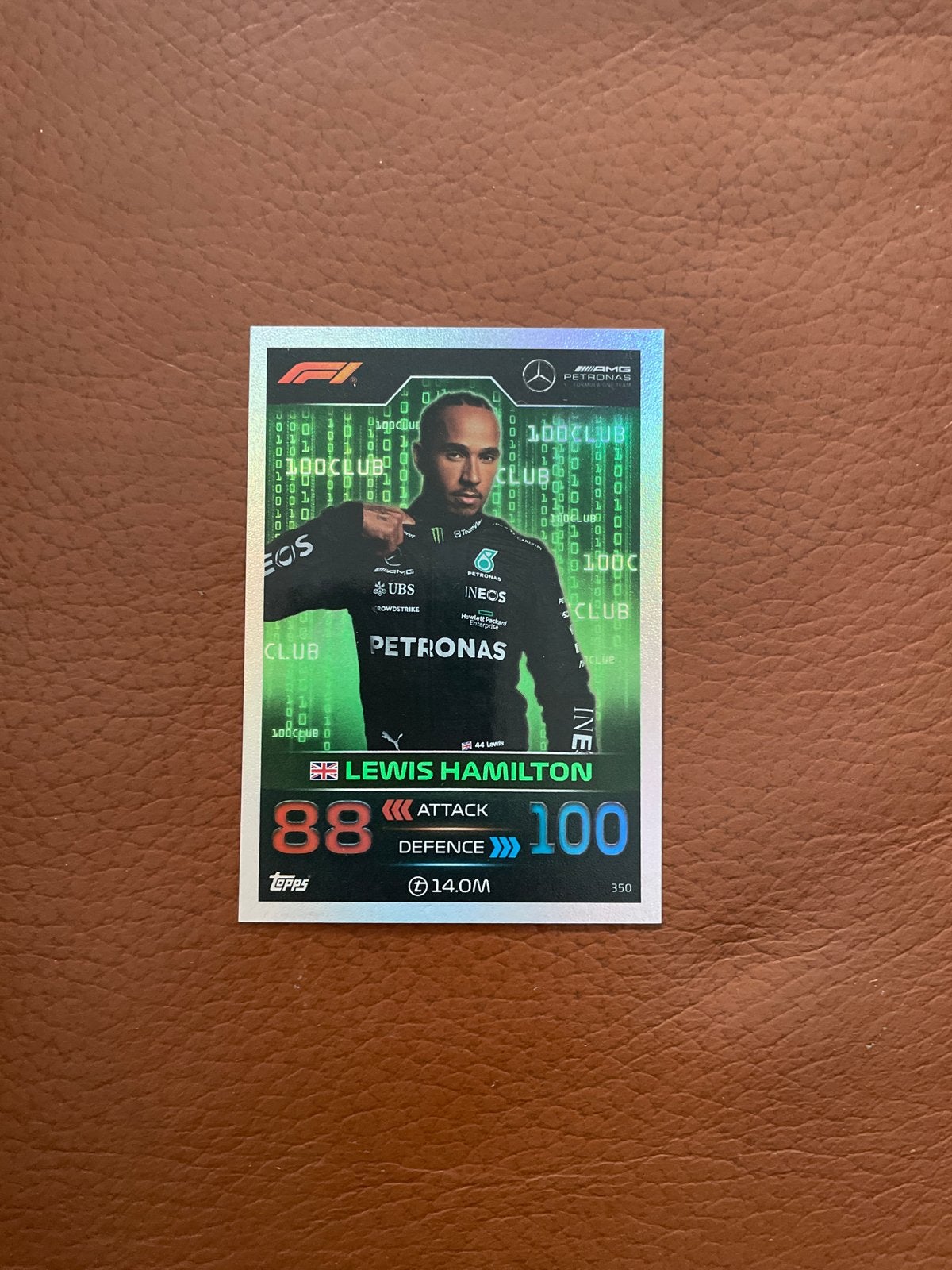 Lewis Hamilton Topps Turbo Attax F1 2023 Kaart, Hobby en Vrije tijd, Verzamelkaartspellen | Overige, Ophalen of Verzenden, Zo goed als nieuw