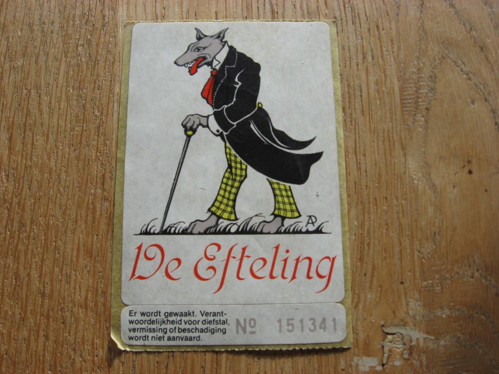 Vintage Sticker De Efteling, Verzamelen, Ophalen, Nieuw, Overige typen
