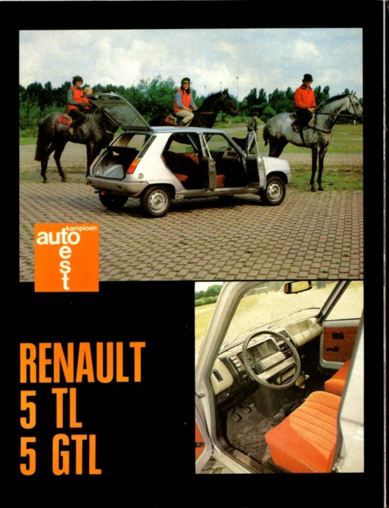 Autokampioen dubbeltest Renault 5 TL en GTL September 1979, Ophalen of Verzenden, Gelezen, Renault