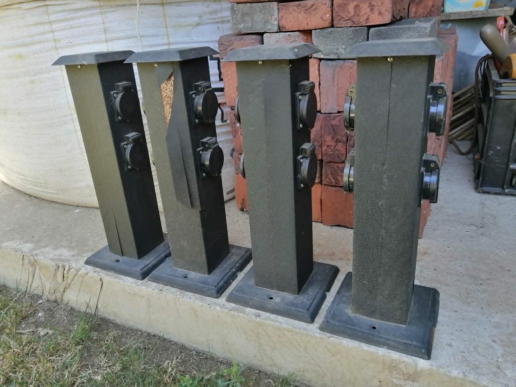 4 stuks Sokkel tuincontact stroomdoos, Tuin en Terras, Ophalen, Minder dan 50 watt, Overige typen, Nieuw