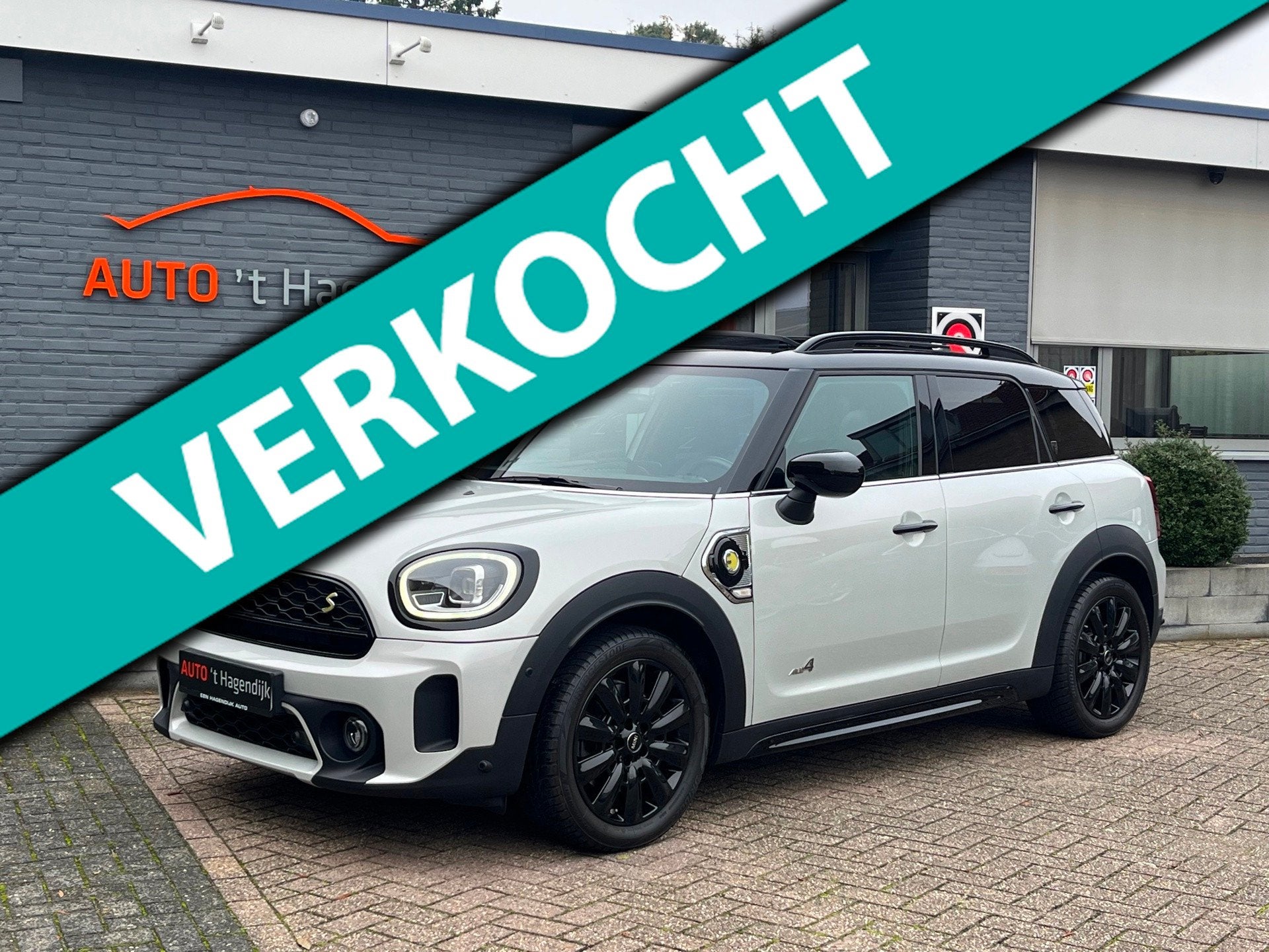 MINI Countryman 1.5 Cooper S E ALL4 pano leder HUD SE, Auto's, Automaat, Dealer onderhouden, Gebruikt, Zwart