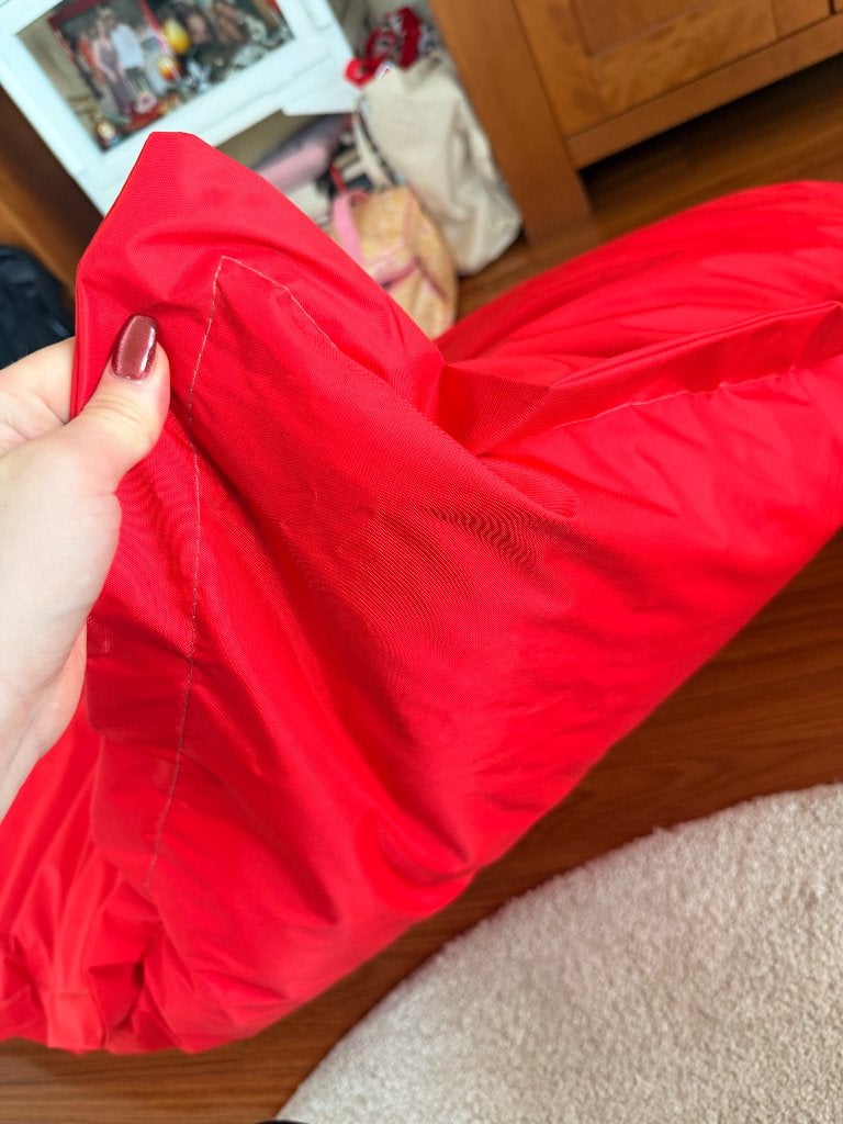 Grote rode zitzak / ligzak – XXL vloerkussen, Ophalen, Nieuw, Rood, Zitzak