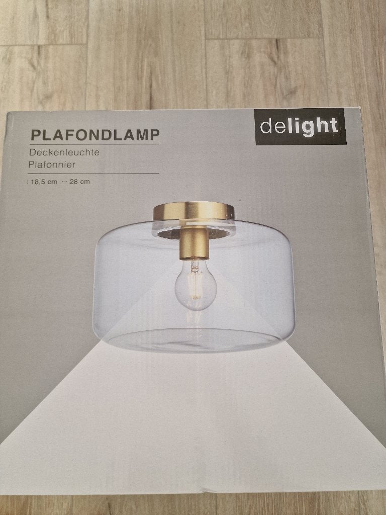 Plafond Lamp ' nieuw ', Ophalen, Nieuw, Glas, Wit