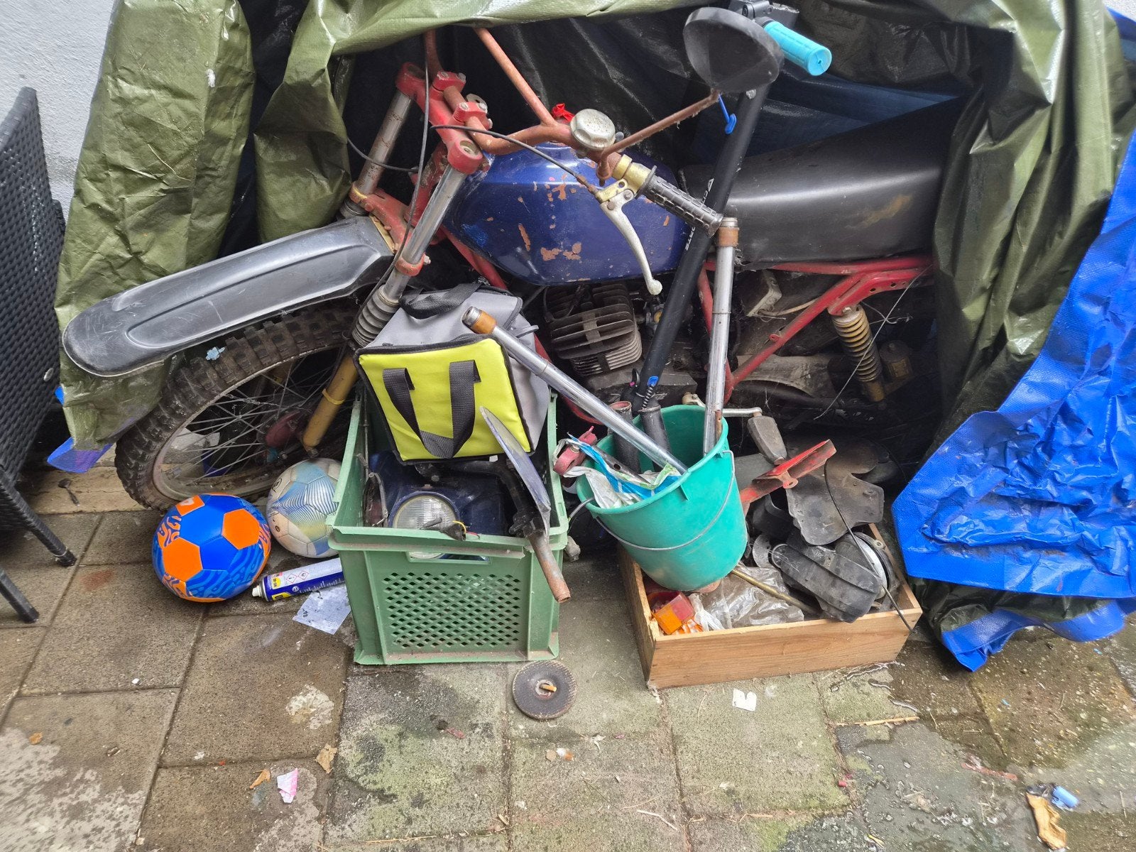 Malaguti met onderdelen oldtimer antiek, Ophalen of Verzenden