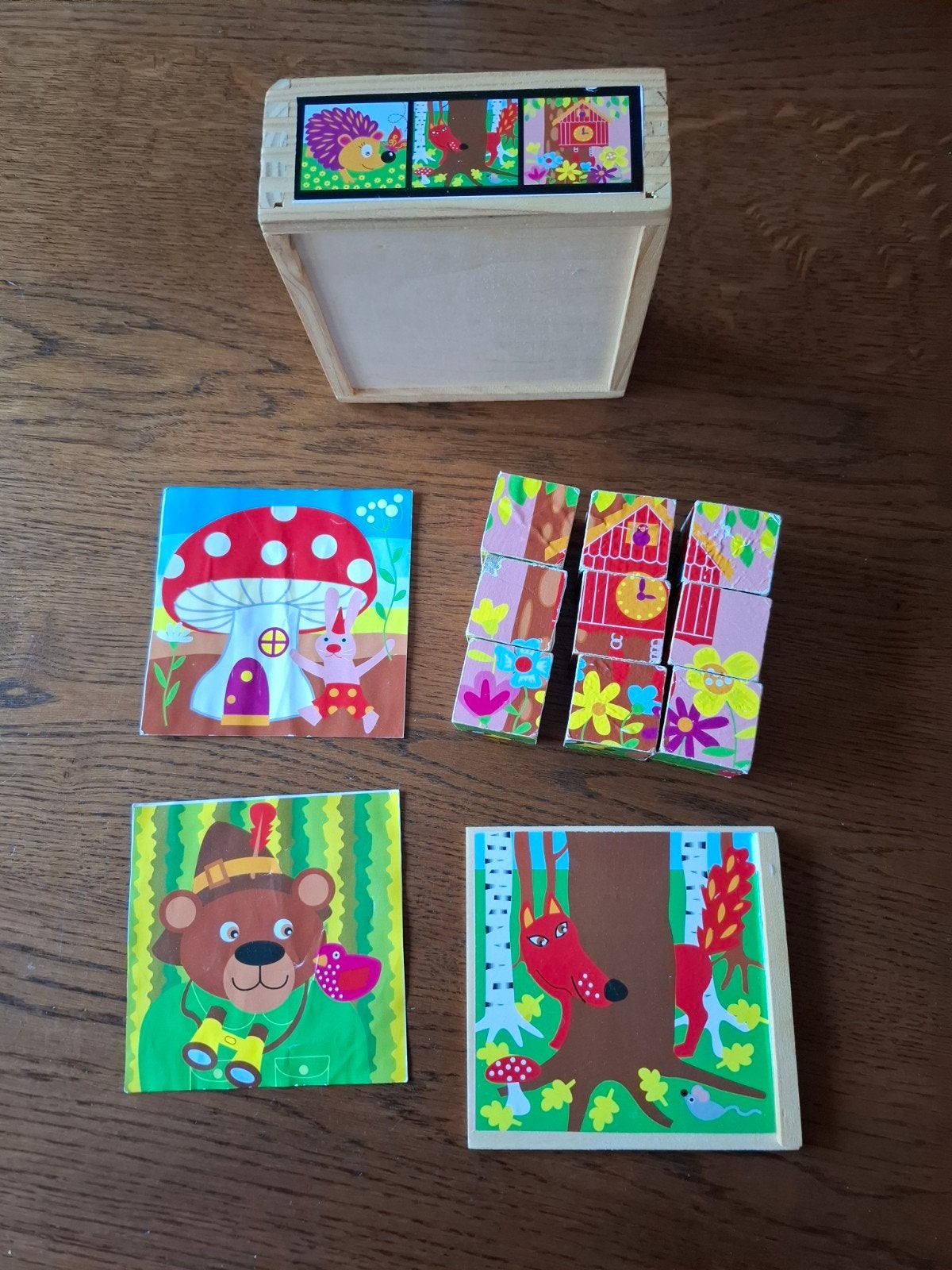 Vierkante blokken puzzel, Ophalen of Verzenden, Zo goed als nieuw, Sticker