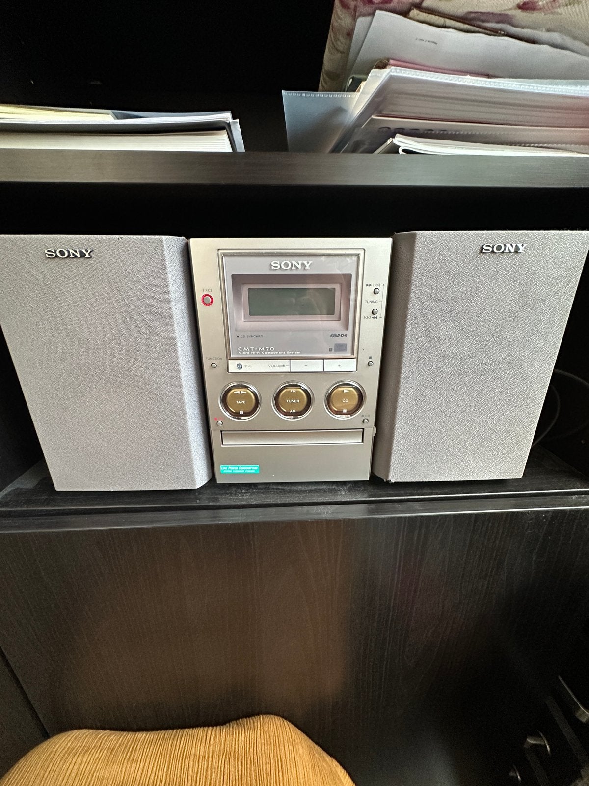 Sony CMT-M70 Micro Hi-Fi stereotoren met speakers, Ophalen, Gebruikt, Cassettedeck, Microset