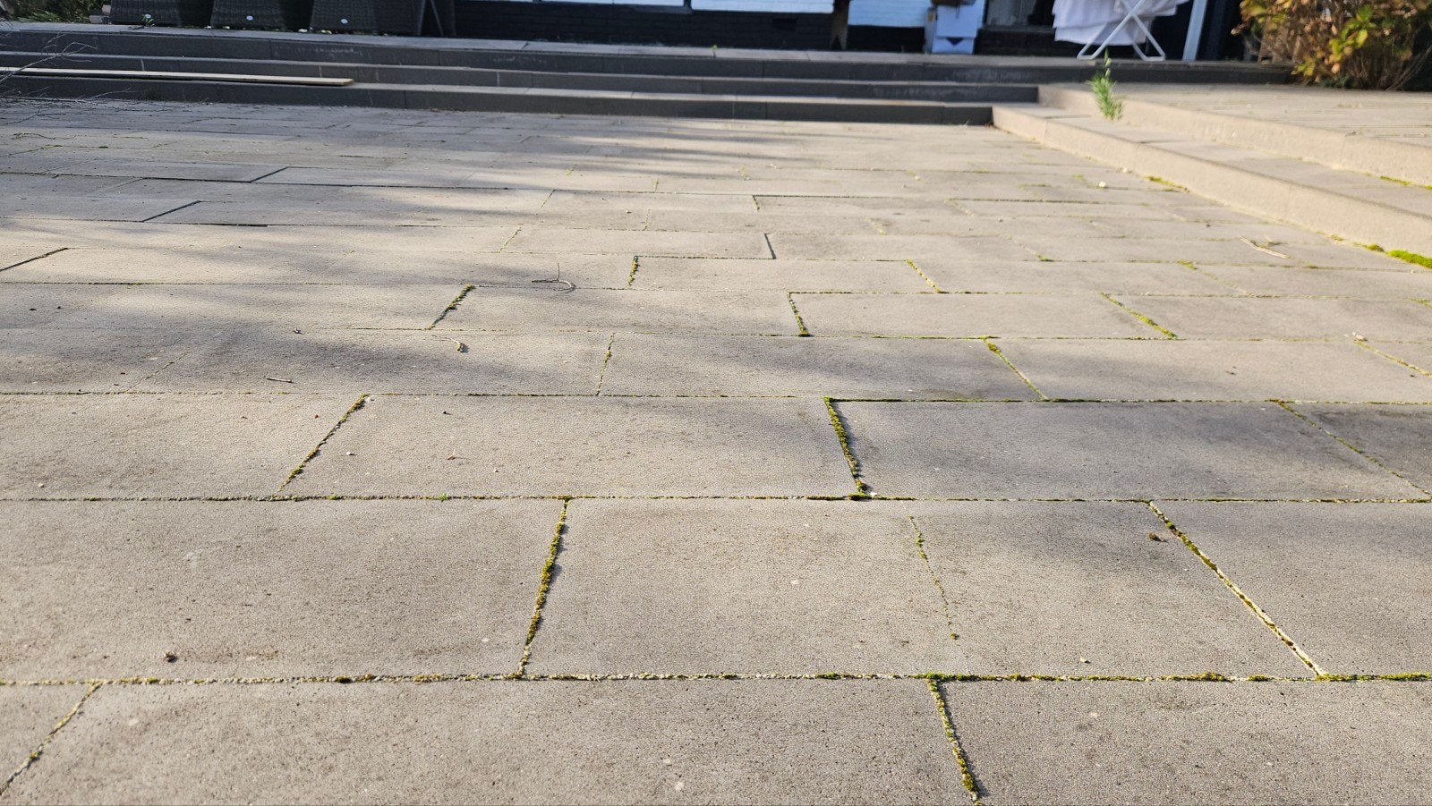 Ca. 35 m² gebruikte betontegels 60x30x4 cm, Ophalen, Gebruikt, 10 m² of meer, Beton