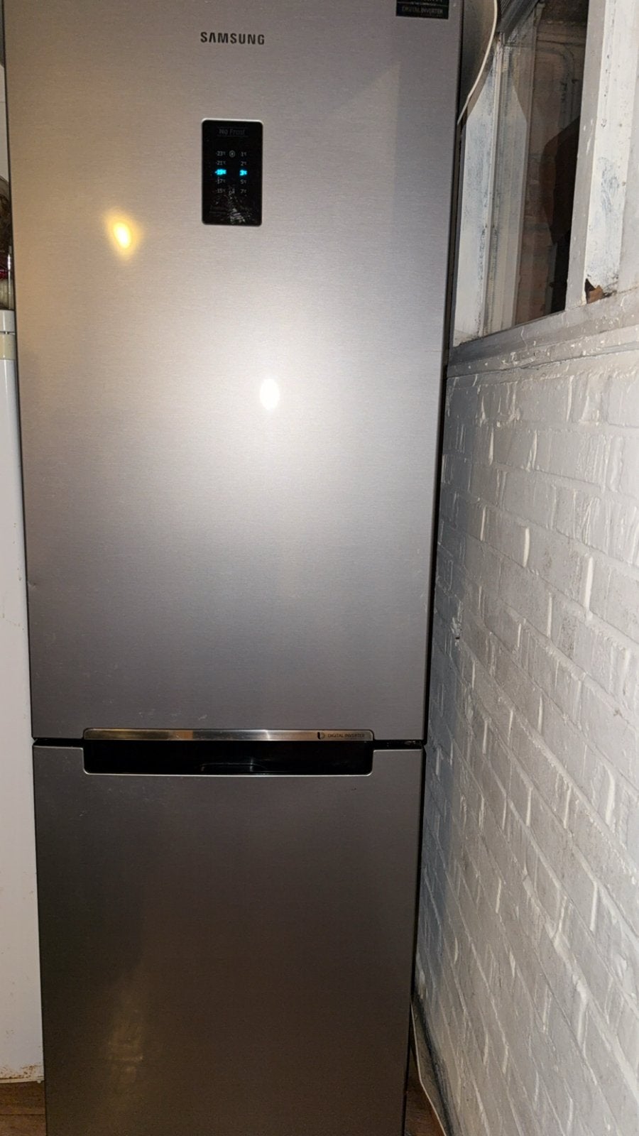 Samsung Koel-vriescombinatie - Zilver - Goede staat, Witgoed en Apparatuur, Gebruikt, 200 liter of meer, 60 cm of meer, Met aparte vriezer