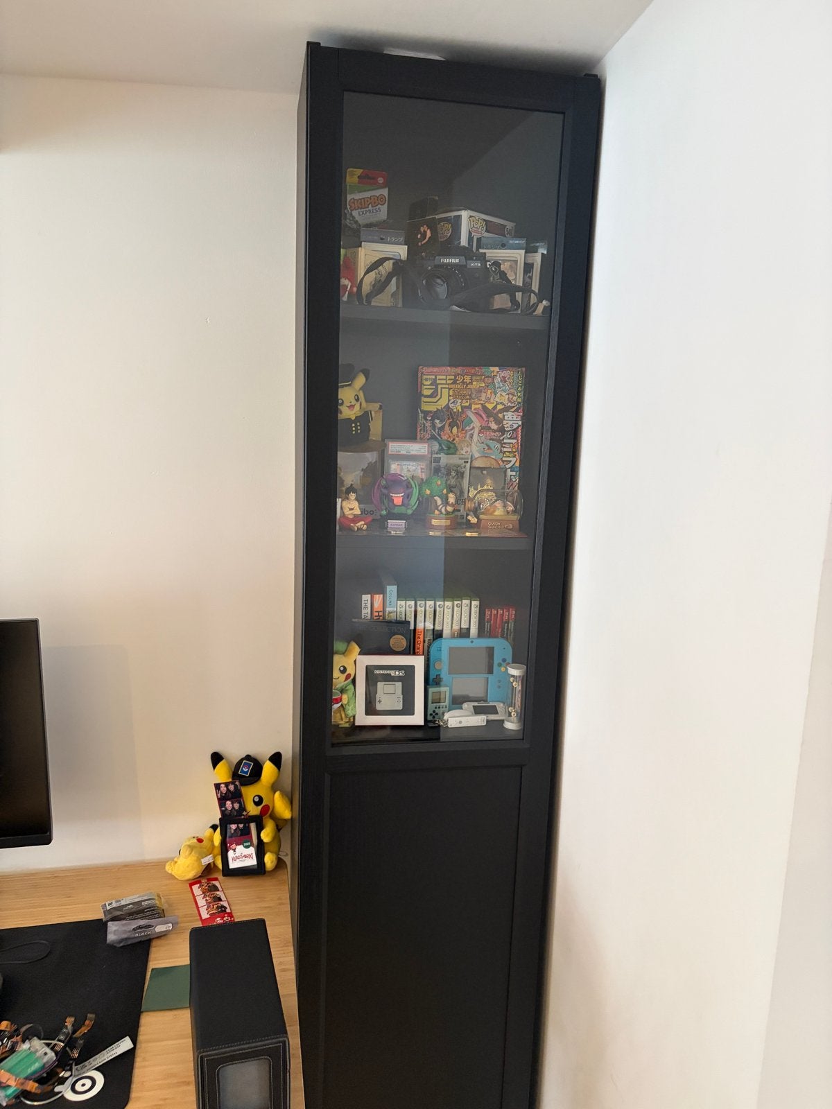 IKEA Billy Boekenkast met Oxberg deur, Huis en Inrichting, Ophalen, Minder dan 50 cm, 200 cm of meer, Zo goed als nieuw