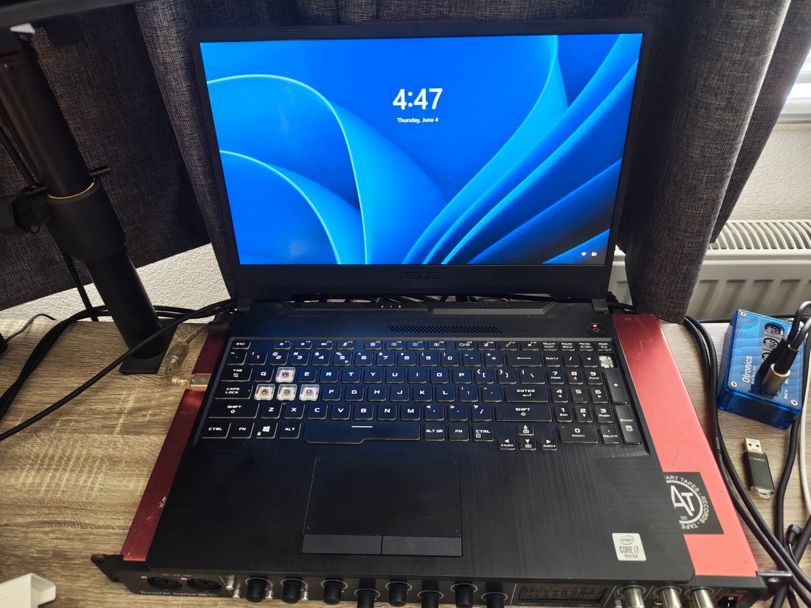 ASUS TUF Gaming Laptop i7-10750H, 16GB RAM, GTX 1650 Ti, Gebruikt, Met videokaart, 2 tot 3 Ghz, ASUS