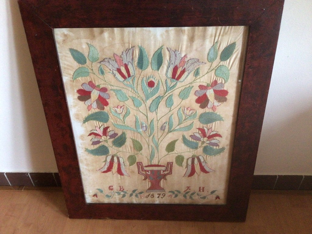 Letterdoek, Ophalen, Gebruikt, Handborduren, Patroon