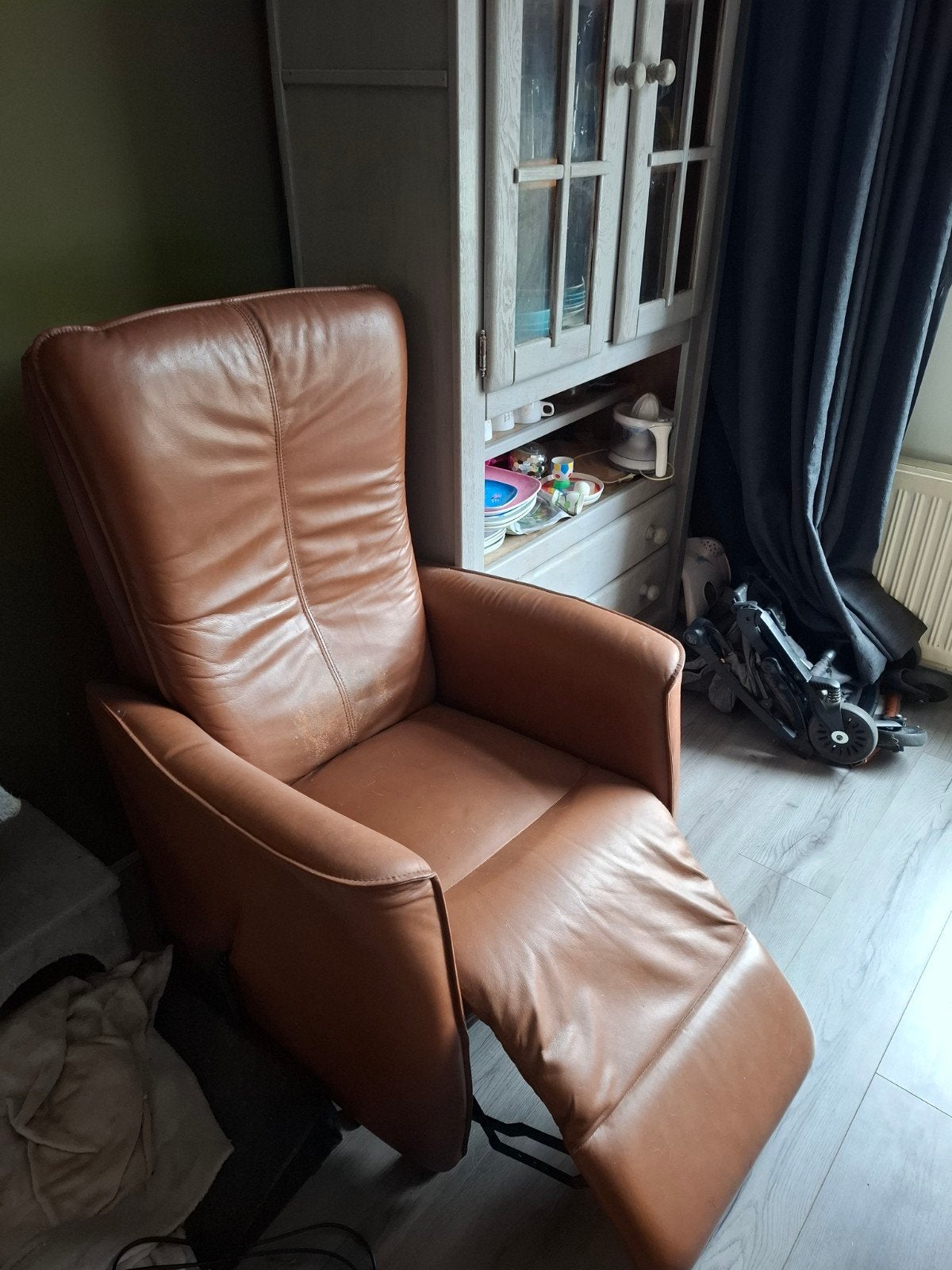 Sta op stoel, Huis en Inrichting, Fauteuils, Ophalen of Verzenden, Gebruikt, Minder dan 75 cm, 50 tot 75 cm